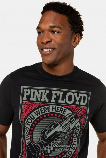 JP1880 Pink Floyd Retro Graphic Comfort Fit Band T-Shirt Black - Koszulki - T-shirty meskie Duże Rozmiary - 2XL-14XL