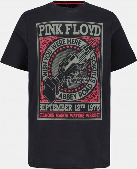 JP1880 Pink Floyd Retro Graphic Comfort Fit Band T-Shirt Black - Koszulki - T-shirty meskie Duże Rozmiary - 2XL-14XL