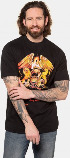 JP1880 Queen Graphic Comfort Fit Band T-Shirt Black - Koszulki - T-shirty meskie Duże Rozmiary - 2XL-14XL