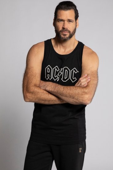 JP1880 AC/DC Graphic Comfort Fit Band Tank Top Black - Koszulki - T-shirty meskie Duże Rozmiary - 2XL-14XL