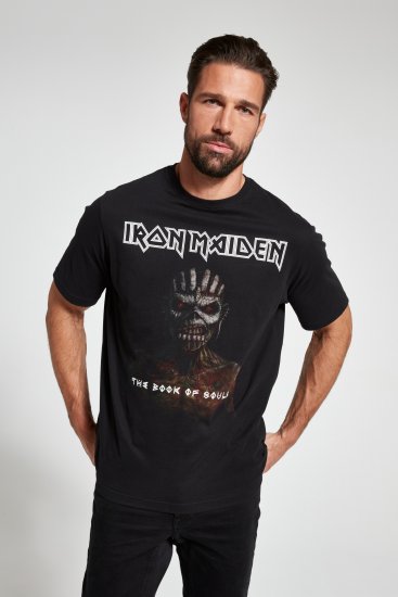 JP1880 Iron Maiden Graphic Band T-Shirt Black - Koszulki - T-shirty meskie Duże Rozmiary - 2XL-14XL