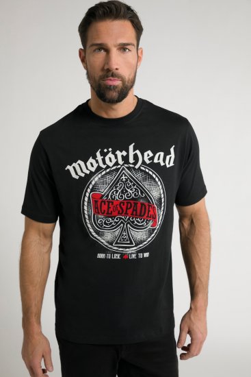 JP1880 Motörhead ACE Graphic Comfort Fit Band T-Shirt Black - Koszulki - T-shirty meskie Duże Rozmiary - 2XL-14XL