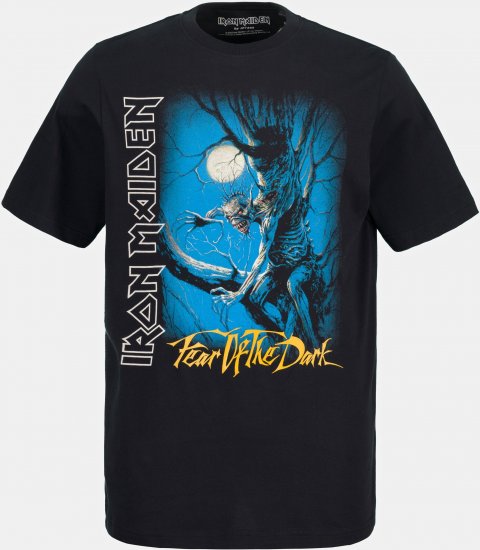 JP1880 Iron Maiden Graphic Comfort Fit Band T-Shirt Black - Koszulki - T-shirty meskie Duże Rozmiary - 2XL-14XL