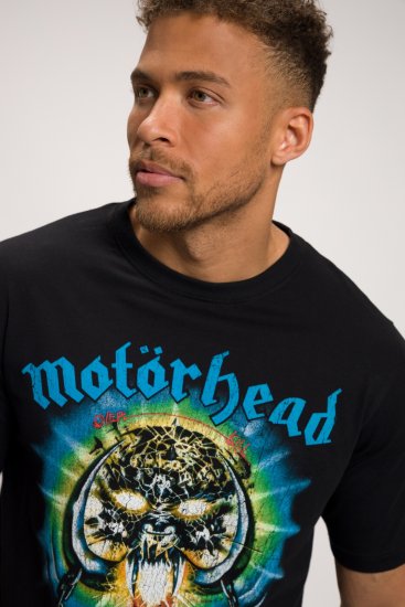 JP1880 Motörhead OVERKILL Theme Graphic Comfort Fit Band T-Shirt Black - Koszulki - T-shirty meskie Duże Rozmiary - 2XL-14XL