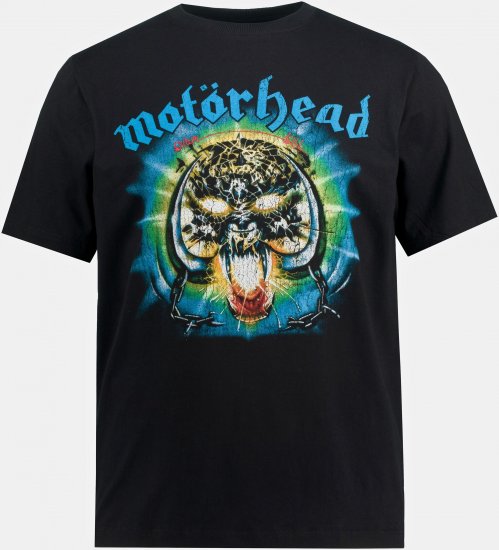 JP1880 Motörhead OVERKILL Theme Graphic Comfort Fit Band T-Shirt Black - Koszulki - T-shirty meskie Duże Rozmiary - 2XL-14XL