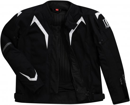 JP1880 3D Mesh Insert Motorcycle Jacket Black - Odzież motocyklowa w rozmiarach plus size - Odzież motocyklowa w dużych rozmiarach dla mężczyzn