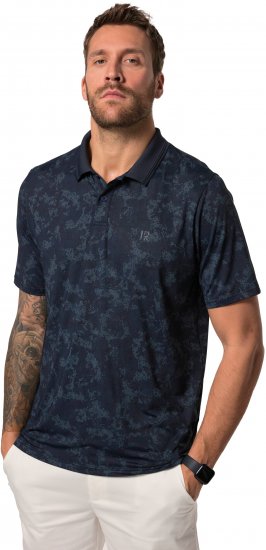 JP1880 Jay-Pi QuickDry AOP Golf Polo Shirt Navy Blue - Koszulki polo - Koszulki Polo 2XL-8XL