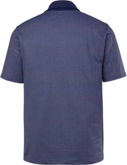 JP1880 Jay-Pi QuickDry Small Print Golf Polo Shirt Navy Blue - Koszulki polo - Koszulki Polo 2XL-8XL