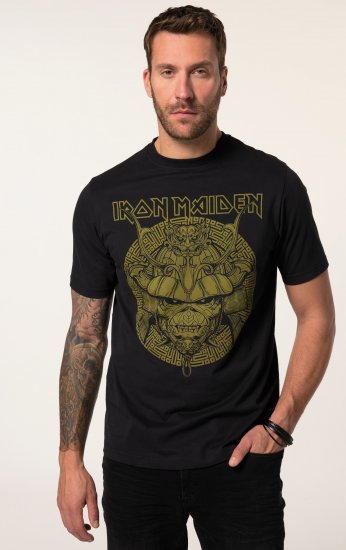 JP1880 Iron Maiden Samurai Eddie T-Shirt Black - Koszulki - T-shirty meskie Duże Rozmiary - 2XL-14XL