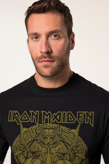 JP1880 Iron Maiden Samurai Eddie T-Shirt Black - Koszulki - T-shirty meskie Duże Rozmiary - 2XL-14XL