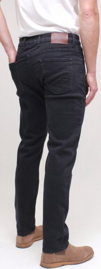 Kam Jeans Bens Embossed Reg Fit Jeans Blue-Black - Dżinsy & spodnie - Dżinsy i Spodnie - W40-W70
