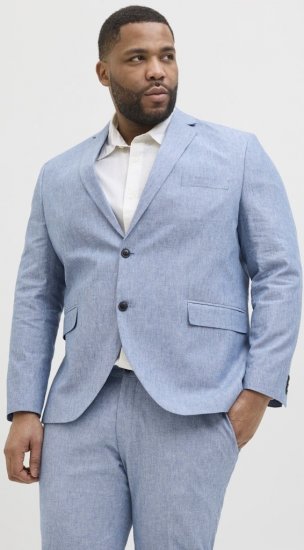 Jack & Jones Riviera Blazer Nautical Blue - Garnitury - Garnitury dużych rozmiarach