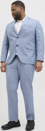 Jack & Jones Riviera Blazer Nautical Blue - Garnitury - Garnitury dużych rozmiarach