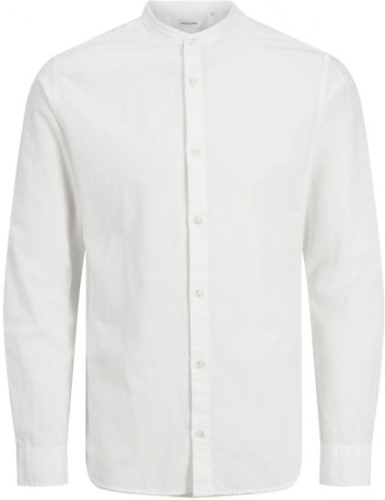 Jack & Jones Breeze Poplin Long Sleeve Shirt White - Koszule - Koszule 2XL-10XL
