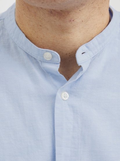 Jack & Jones Breeze Poplin Long Sleeve Shirt Chambray Blue - Koszule - Koszule 2XL-10XL