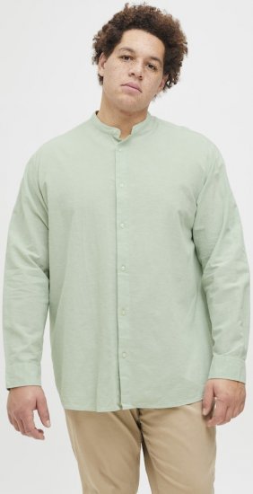 Jack & Jones Breeze Poplin Long Sleeve Shirt Iceberg Green - Koszule - Koszule 2XL-10XL