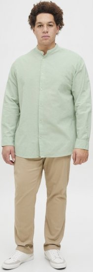 Jack & Jones Breeze Poplin Long Sleeve Shirt Iceberg Green - Koszule - Koszule 2XL-10XL