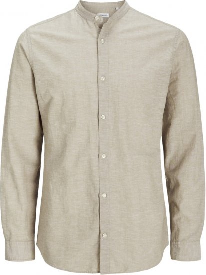 Jack & Jones Breeze Poplin Long Sleeve Shirt Beige - Koszule - Koszule 2XL-10XL