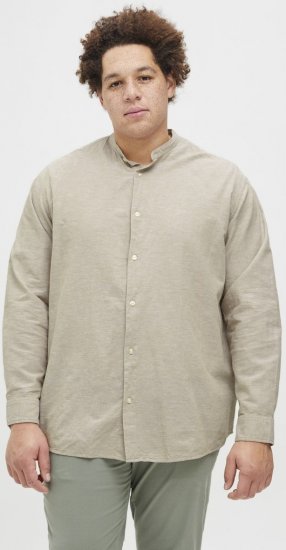 Jack & Jones Breeze Poplin Long Sleeve Shirt Beige - Koszule - Koszule 2XL-10XL