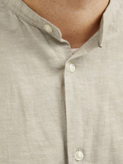 Jack & Jones Breeze Poplin Long Sleeve Shirt Beige - Koszule - Koszule 2XL-10XL