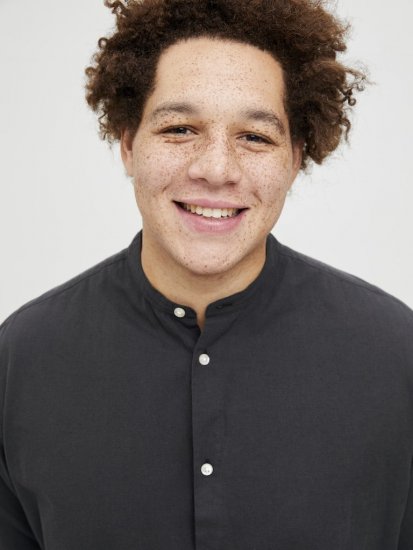 Jack & Jones Breeze Poplin Long Sleeve Shirt Black - Koszule - Koszule 2XL-10XL