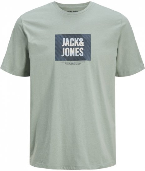 Jack & Jones Hudson Crew Neck T-Shirt Iceberg Green - Koszulki - T-shirty meskie Duże Rozmiary - 2XL-14XL
