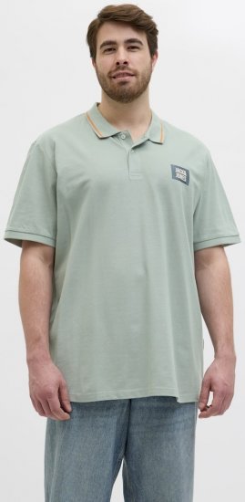 Jack & Jones Hudson Short Sleeve Polo Iceberg Green - Koszulki polo - Koszulki Polo 2XL-8XL