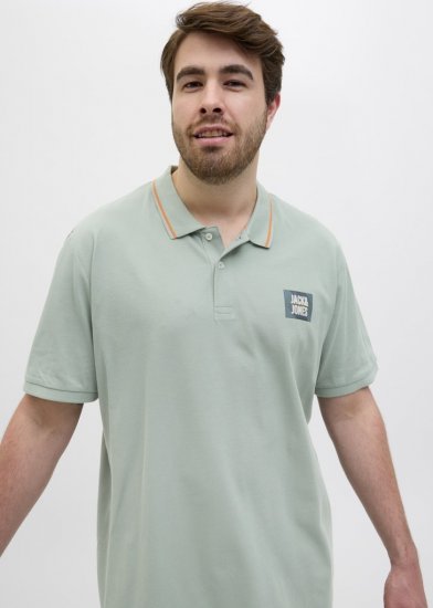 Jack & Jones Hudson Short Sleeve Polo Iceberg Green - Koszulki polo - Koszulki Polo 2XL-8XL