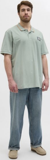 Jack & Jones Hudson Short Sleeve Polo Iceberg Green - Koszulki polo - Koszulki Polo 2XL-8XL