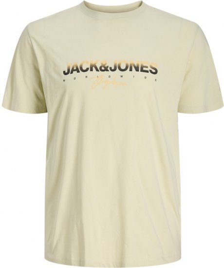 Jack & Jones Canggu Crew Neck T-Shirt Beige - Koszulki - T-shirty meskie Duże Rozmiary - 2XL-14XL