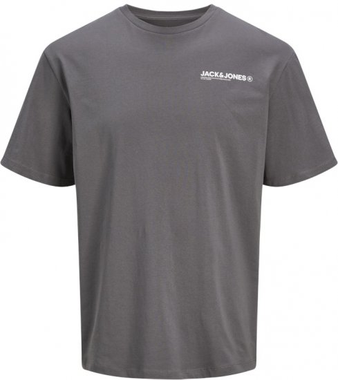 Jack & Jones Hawaii Crew Neck T-Shirt Grey - Koszulki - T-shirty meskie Duże Rozmiary - 2XL-14XL