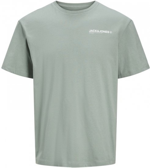 Jack & Jones Hawaii Crew Neck T-Shirt Iceberg Green - Koszulki - T-shirty meskie Duże Rozmiary - 2XL-14XL