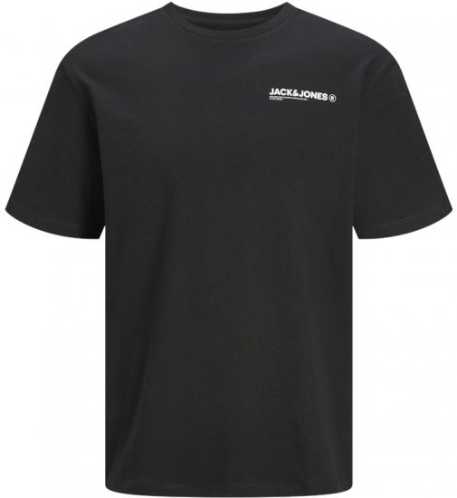 Jack & Jones Hawaii Crew Neck T-Shirt Black - Koszulki - T-shirty meskie Duże Rozmiary - 2XL-14XL