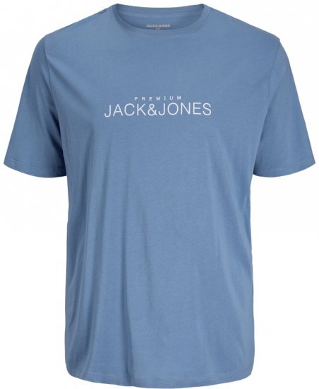 Jack & Jones Lavance Crew Neck T-Shirt Light Blue - Koszulki - T-shirty meskie Duże Rozmiary - 2XL-14XL