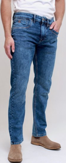 Kam Jeans Jacob Knitted Denim Reg Fit Jeans Light Wash Blue - Dżinsy & spodnie - Dżinsy i Spodnie - W40-W70