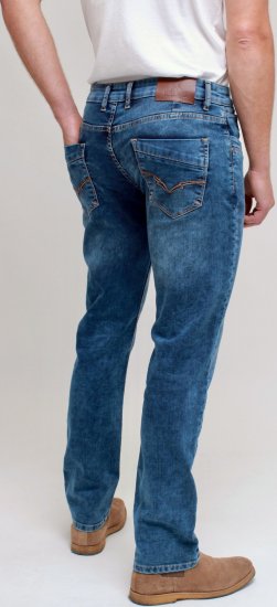Kam Jeans Jacob Knitted Denim Reg Fit Jeans Light Wash Blue - Dżinsy & spodnie - Dżinsy i Spodnie - W40-W70