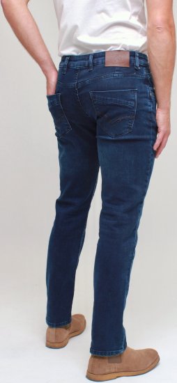 Kam Jeans Jacob Knitted Denim Reg Fit Jeans Mid Wash Blue - Dżinsy & spodnie - Dżinsy i Spodnie - W40-W70