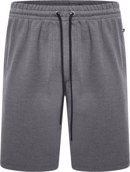 Kam Jeans 3317 Textured Interlock Shorts Charcoal - Dresy & spodenki dresowe - Dresy & Spodnie Dresowe 2XL-12XL