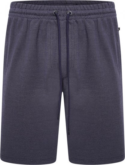 Kam Jeans 3317 Textured Interlock Shorts Indigo - Dresy & spodenki dresowe - Dresy & Spodnie Dresowe 2XL-12XL