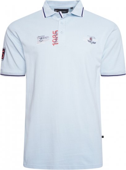 Kam Jeans 5512 1985 Racing Team Polo Blue - Koszulki polo - Koszulki Polo 2XL-8XL