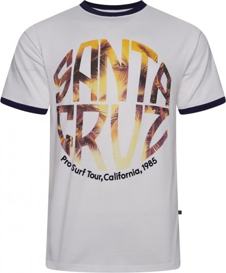 Kam Jeans 5767 Santa Cruz T-Shirt Snow White - Koszulki - T-shirty meskie Duże Rozmiary - 2XL-14XL