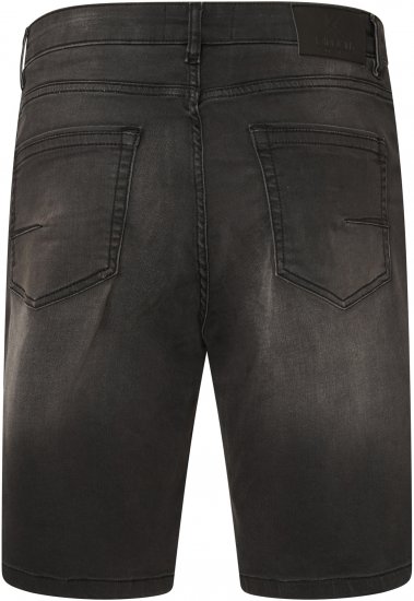 Kam Jeans NUNEZ2 Knitted Denim Stretch Shorts Charcoal - Szorty - Szorty W40-W60