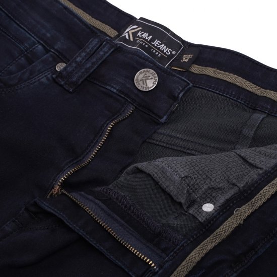 Kam Jeans Pepe Knitted Denim Shorts Blue-Black - Szorty - Szorty W40-W60