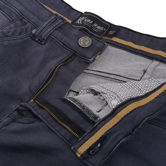 Kam Jeans Pepe Knitted Denim Shorts Charcoal - Szorty - Szorty W40-W60