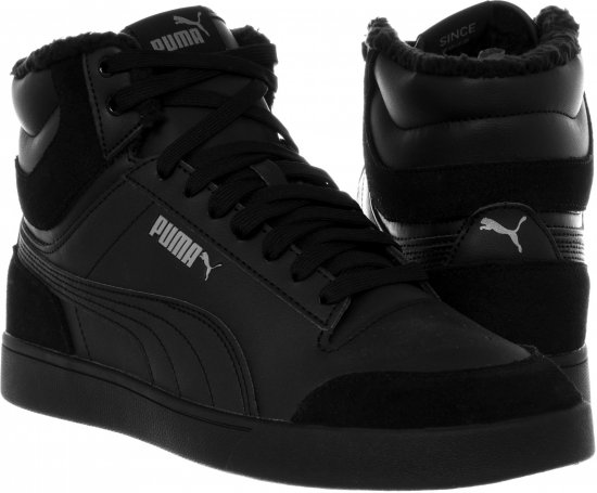 Puma Shuffle Mid Fur Shoes Black - Buty męskie 40-52 - 