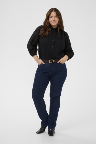 Kaffe Curve Gabby Koszula ze skróconymi rękawami Czarny - Koszule - 