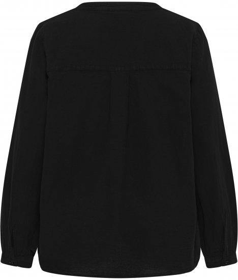 Kaffe Curve Nana Koszula z długim rękawem Czarny - Bluzki & koszule - 