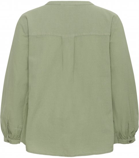Kaffe Curve Nana Koszula z długim rękawem Zielony - Bluzki & koszule - 
