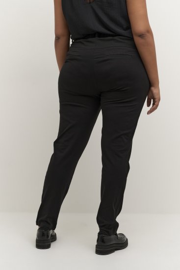 Kaffe Curve Jia Spodnie Głęboka czerń - Jeansy & Spodnie w Dużych Rozmiarach – Plus Size - 