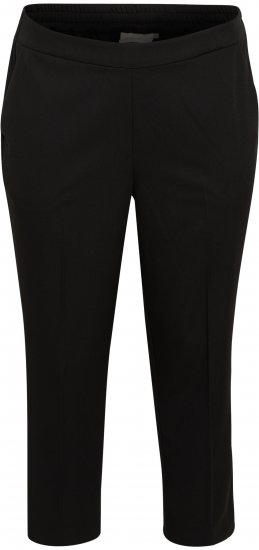 Kaffe Curve Sakira Spodnie cropped Głęboka czerń - Jeansy & Spodnie w Dużych Rozmiarach – Plus Size - 